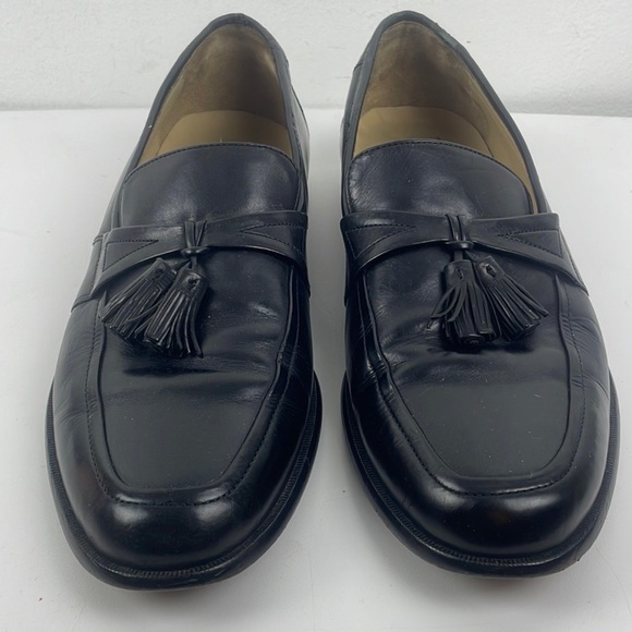 Johnston & Murphy Black Leather Tassel Loafers Size 11M main image 7